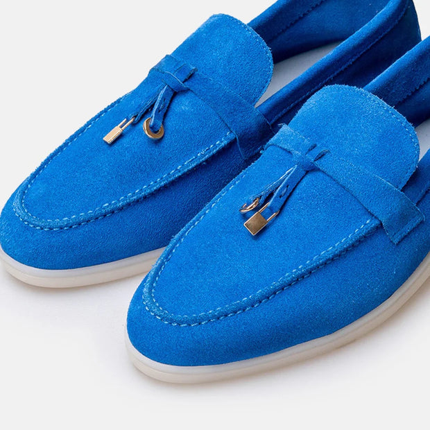 TIKOO 11 mocassin en daim Bleu Roi