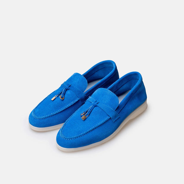 TIKOO 11 mocassin en daim Bleu Roi