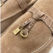 TIKOO 11 mocassin en daim Beige crocco