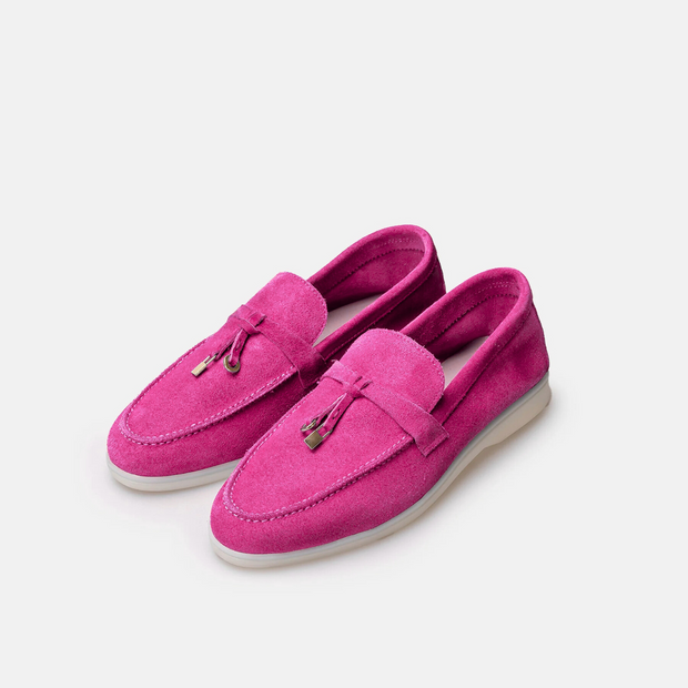 TIKOO 11 mocassin en daim Rose