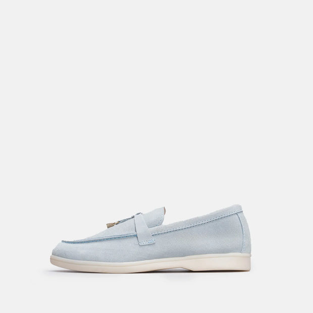 TIKOO 11 mocassin en daim Bleu ciel