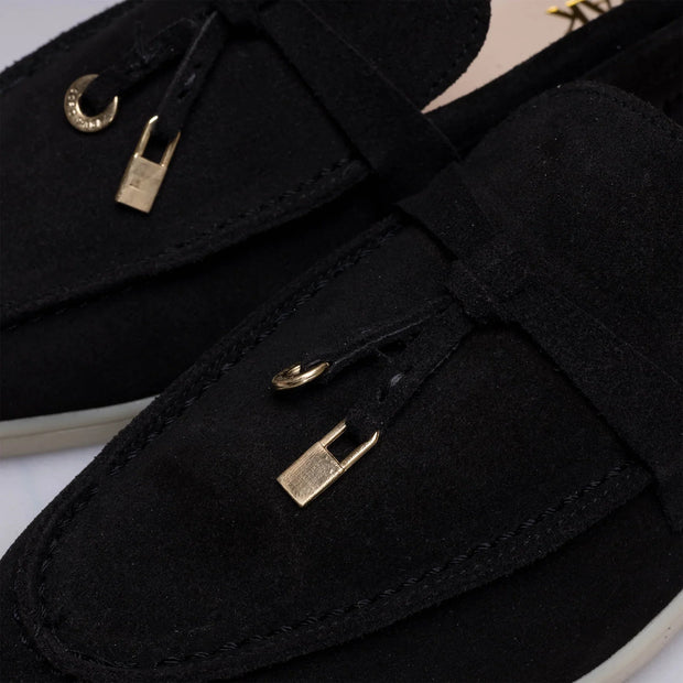 TIKOO 11 mocassin en daim Noir