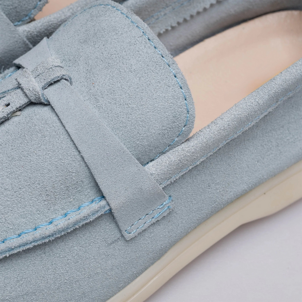 TIKOO 11 mocassin en daim Bleu ciel