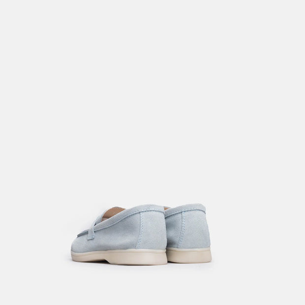 TIKOO 11 mocassin en daim Bleu ciel