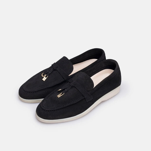 TIKOO 11 mocassin en daim Noir