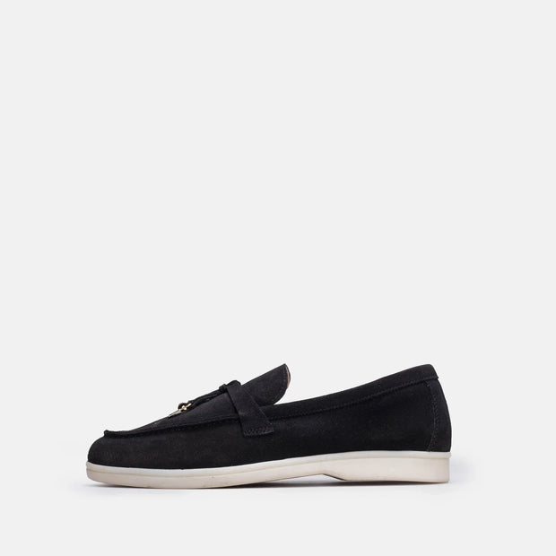 TIKOO 11 mocassin en daim Noir