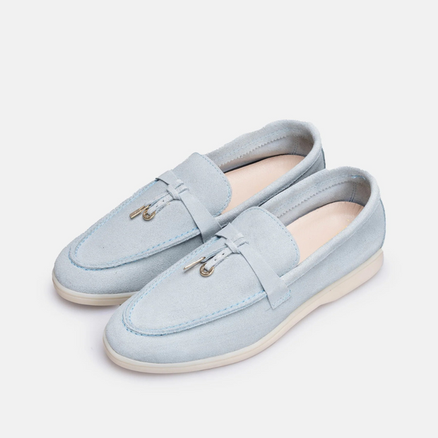 TIKOO 11 mocassin en daim Bleu ciel