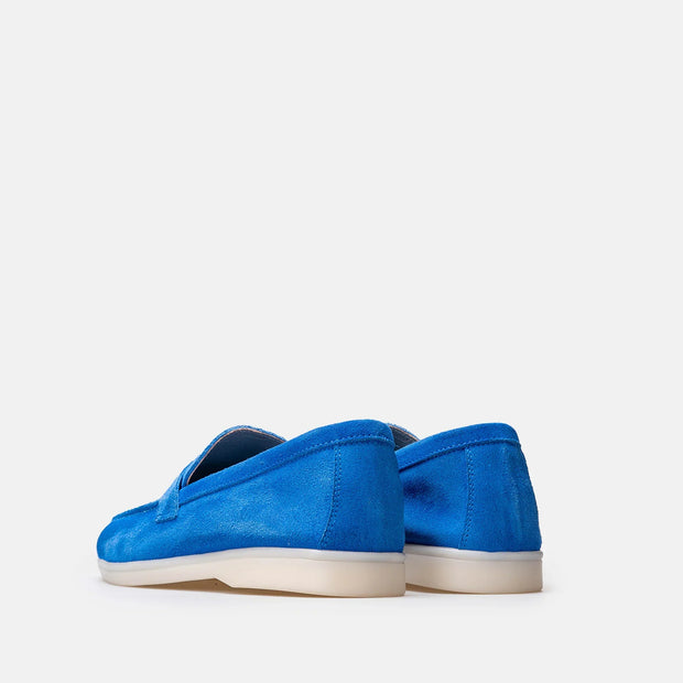 TIKOO 11 mocassin en daim Bleu Roi